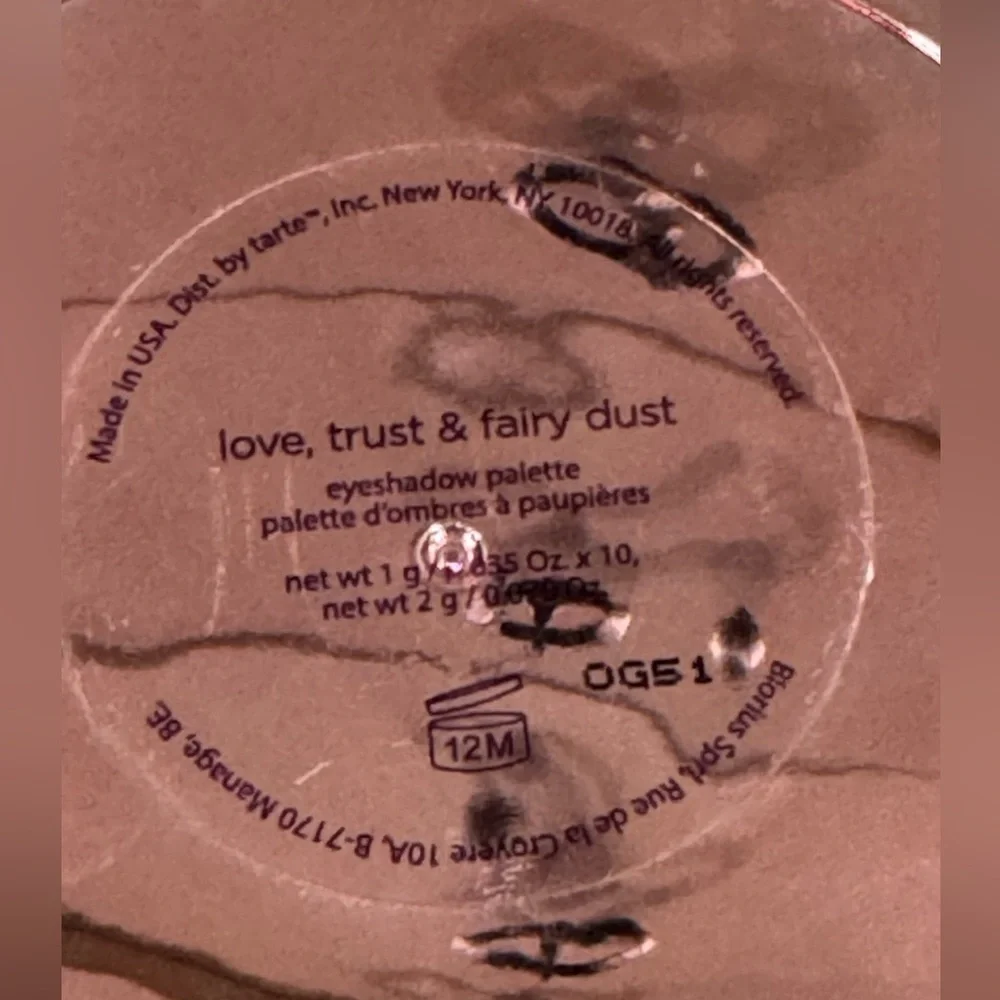 Tarte Love Trust & Fairy Dust Eyeshadow Palette Metallic Matte Limited Edition